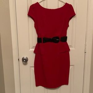 Junior red dress